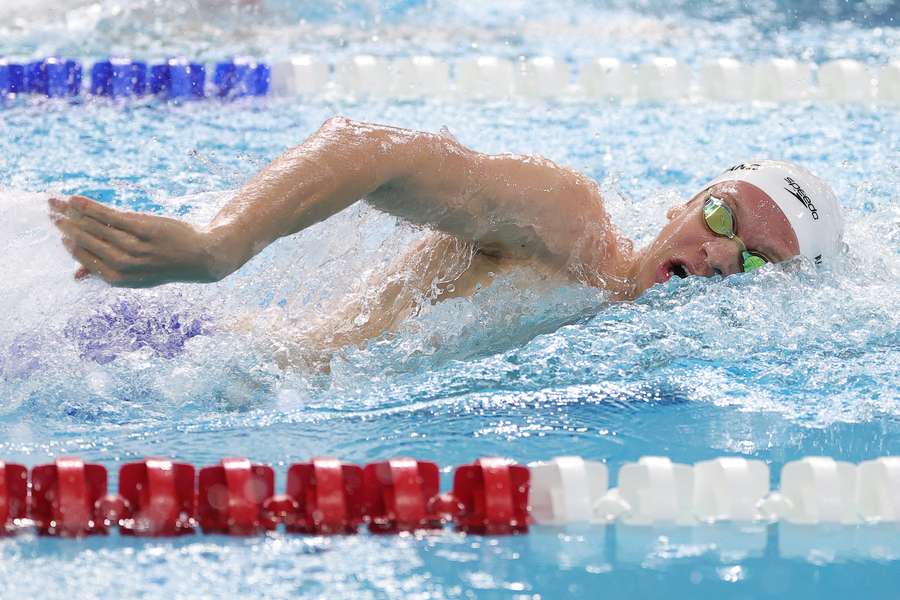 Léon Marchand ce jeudi.