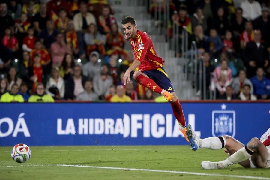 Ferran Torres, durante el España-Georgia