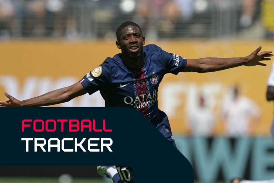 Dembele celebrates second goal