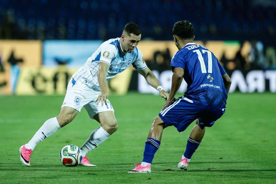 Carlos Mora în partida cu Levski