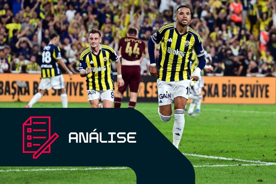 Youssef En-Nesyri celebra após marcar frente ao Trabzonspor Youssef En-Nesyri celebra após marcar frente ao Trabzonspor