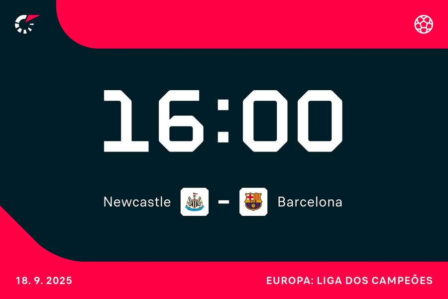 Newcastle x Barça é um dos bons jogos da rodada