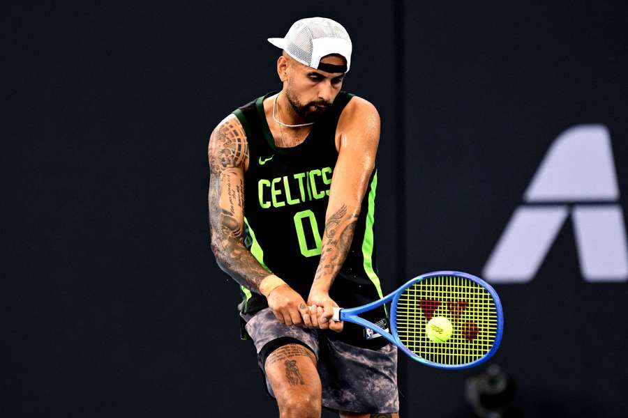 Kyrgios à l'action.