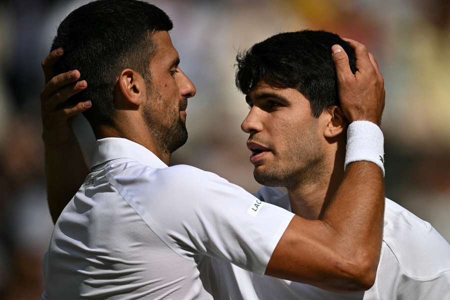 Novak Djokovic și Carlos Alcaraz