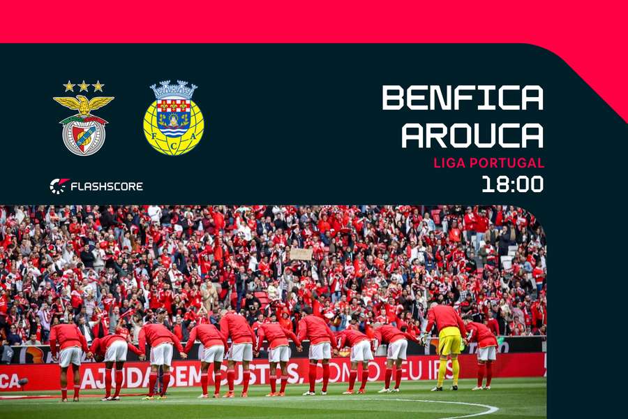 Benfica vai receber o Arouca