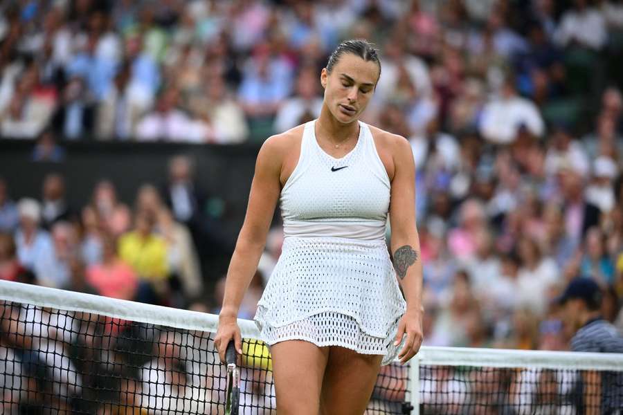 Sabalenka was defeated despite being a set and a break up