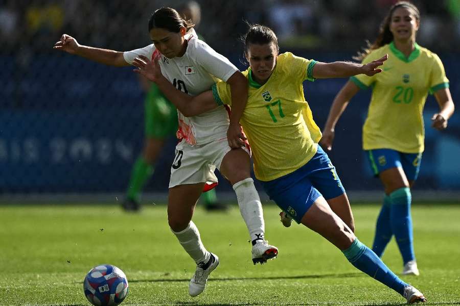 Japón ha remontado ante Brasil