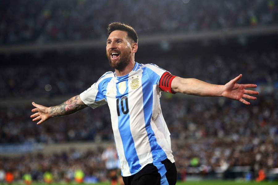 Messi scored a hat-trick against Bolivia