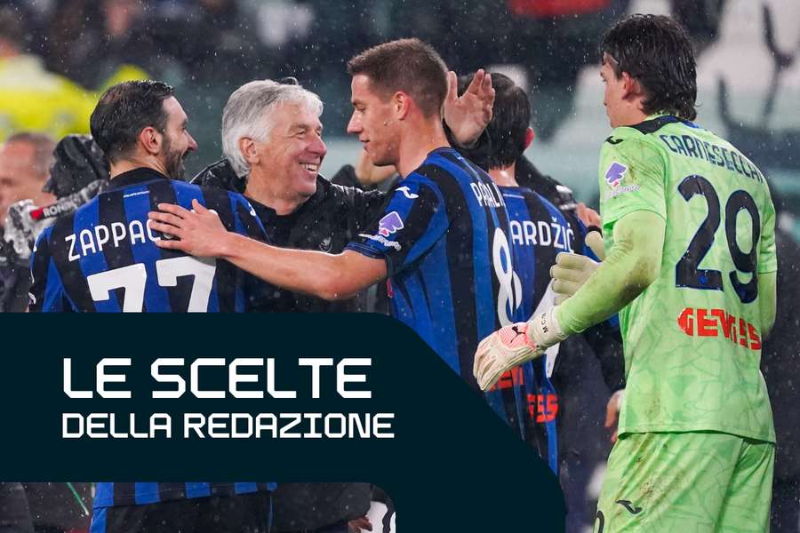 L'Atalanta festeggia la presa dello Stadium