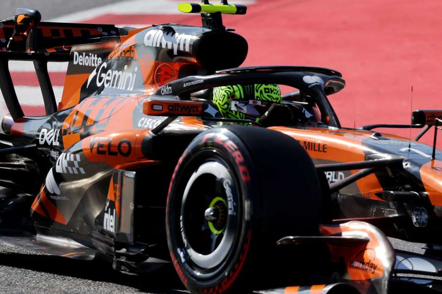 McLaren's Lando Norris during practice McLaren's Lando Norris during practice
