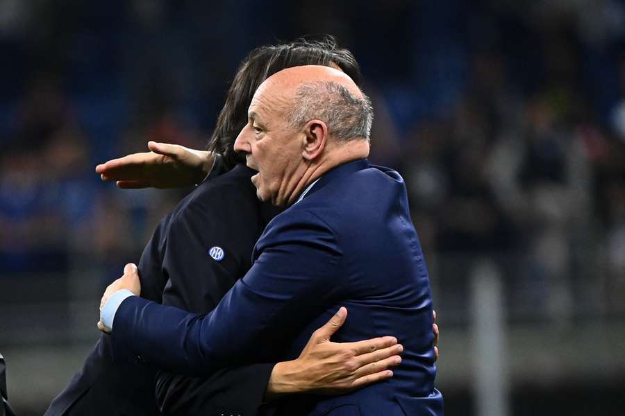 Inzaghi și Marotta, după victoria cu Milan