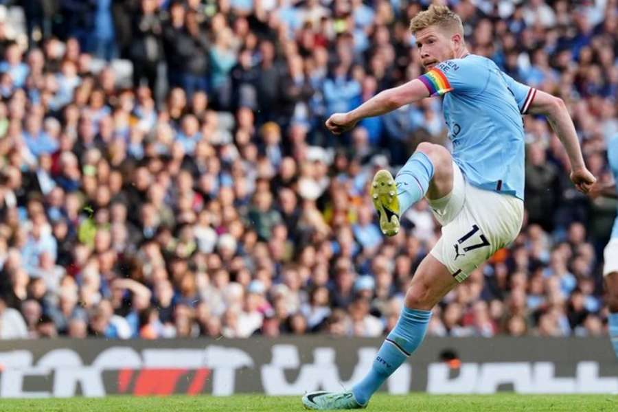 De Bruyne scored Man City's third goal with a wonderful strike outside the box.