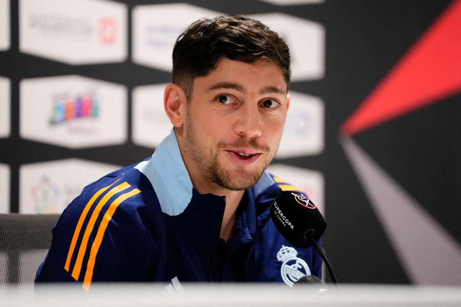 Fede Valverde, en la previa de la final de la Supercopa