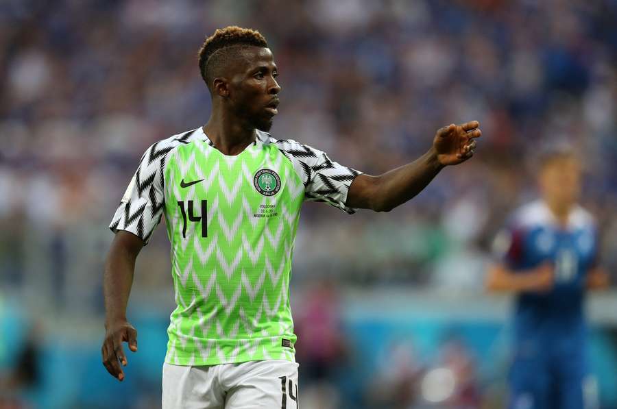 Nigeria's Kelechi Iheanacho during the 2018 FIFA World Cup match against Iceland