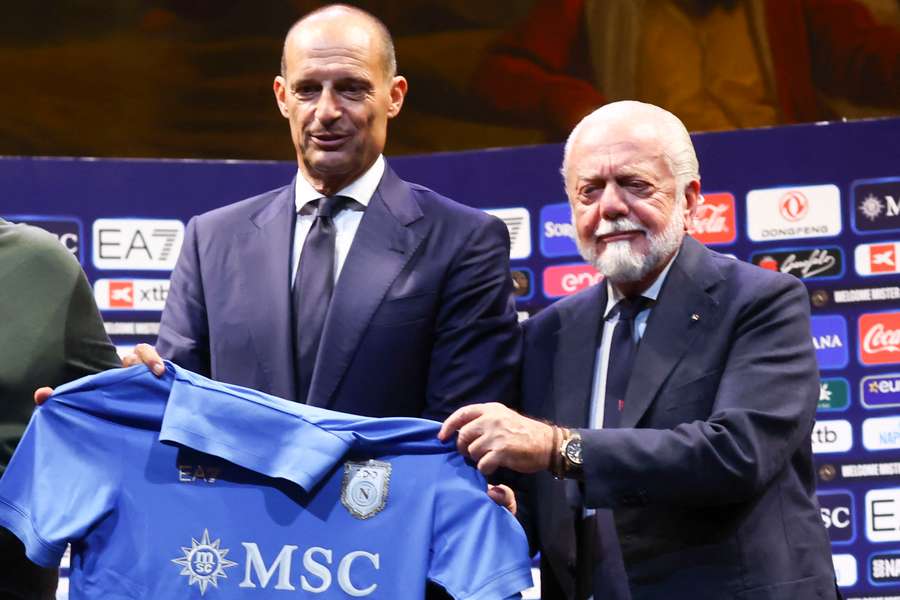 Massimiliano Allegri con Aurelio De Laurentiis Massimiliano Allegri con Aurelio De Laurentiis