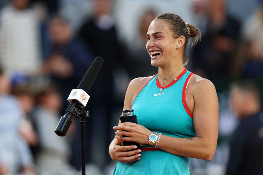 Sabalenka homenageou Brasil após vitória em Roland Garros