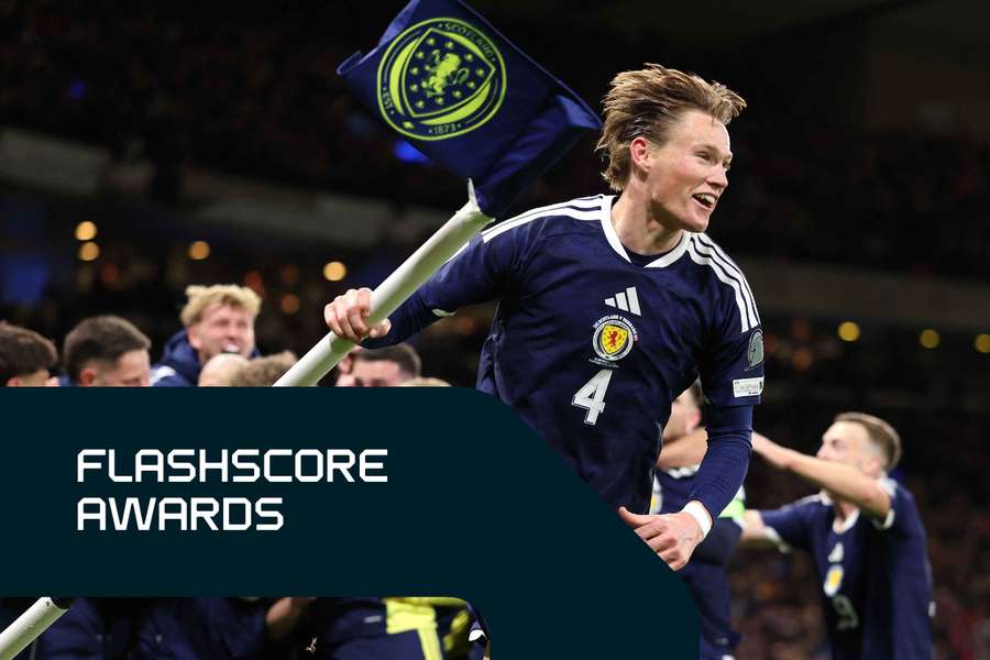 McTominay célèbre après le quatrième but de l’Écosse contre le Danemark McTominay célèbre après le quatrième but de l’Écosse contre le Danemark