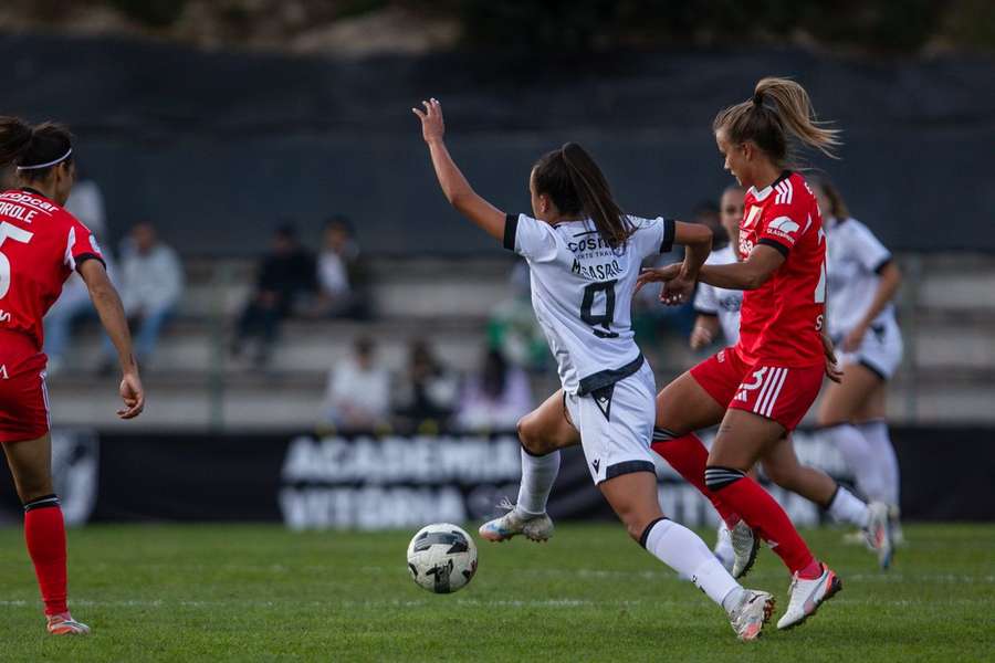 Maria Gaspar no jogo contra o Benfica