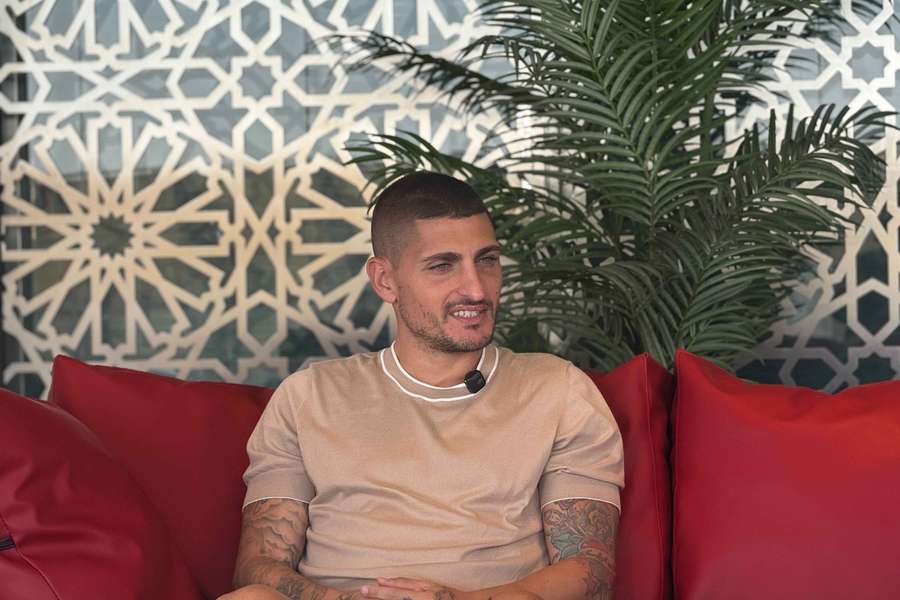 Marco Verratti durante la entrevista con Flashscore Marco Verratti durante la entrevista con Flashscore