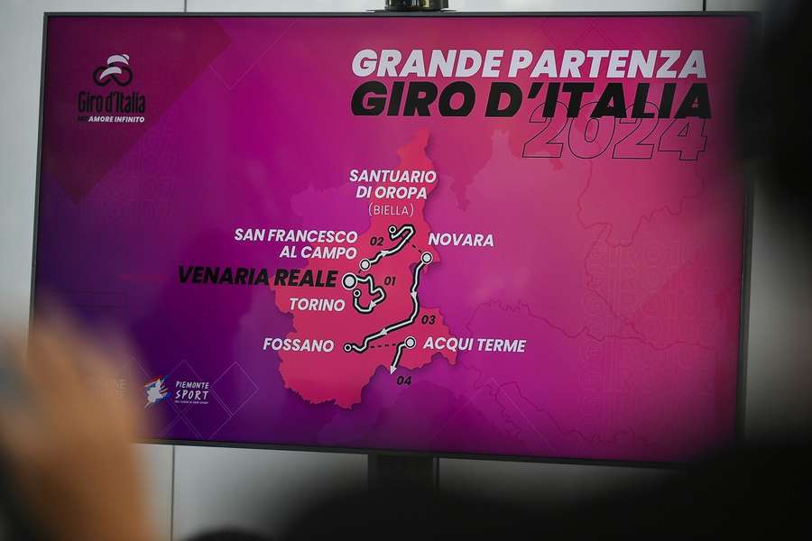 Primeiras etapas apresentadas: Giro d'Italia de 2024 começa em Turim