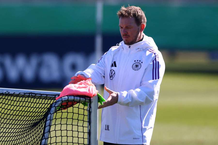 Germany coach Julian Nagelsmann during training