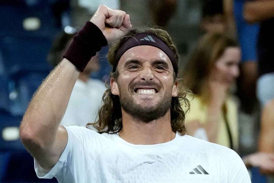 Tsitsipas à l'US Open. Tsitsipas à l'US Open.