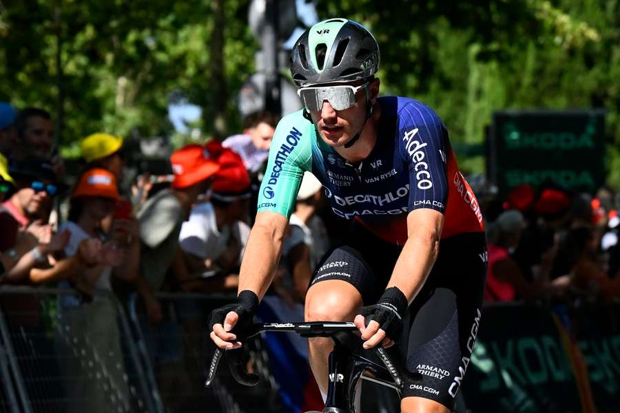 Dutch rider Olav Kooij (Decathlon CMA CGM) won stage 5 of the Tour de France Dutch rider Olav Kooij (Decathlon CMA CGM) won stage 5 of the Tour de France