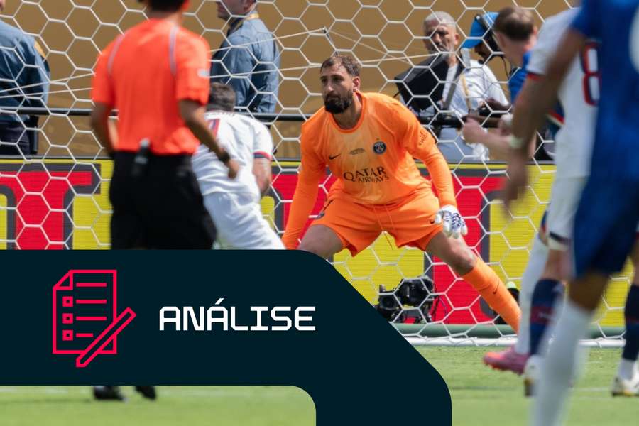 Gianluigi Donnarumma, do PSG, durante a final do Campeonato do Mundo de Clubes da FIFA contra o Chelsea