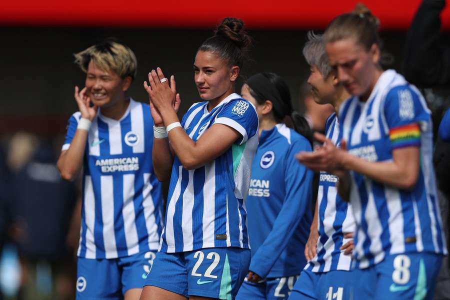 Les joueuses de Brighton le 25 avril.