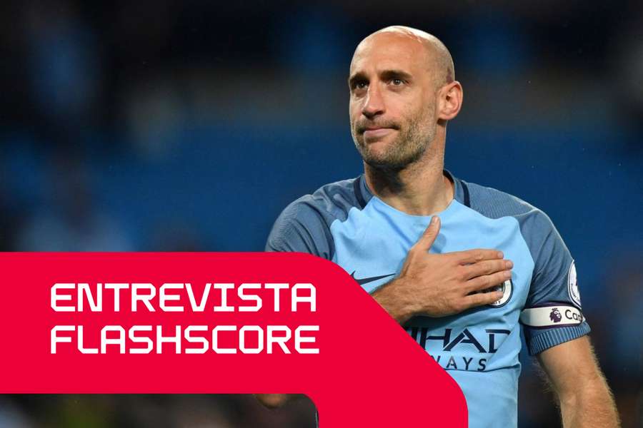 Pablo Zabaleta com a camisola do Manchester City
