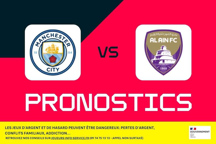 Manchester City - Al-Ain pronostics, meilleurs paris et cotes (Coupe du monde des clubs)