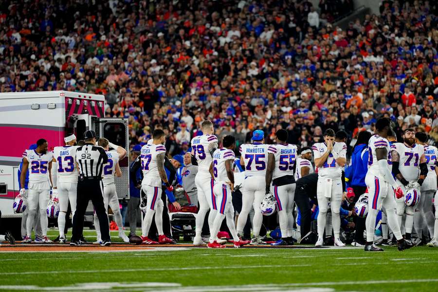 Bills safety Damar Hamlin in critical condition after cardiac arrest, game postponed