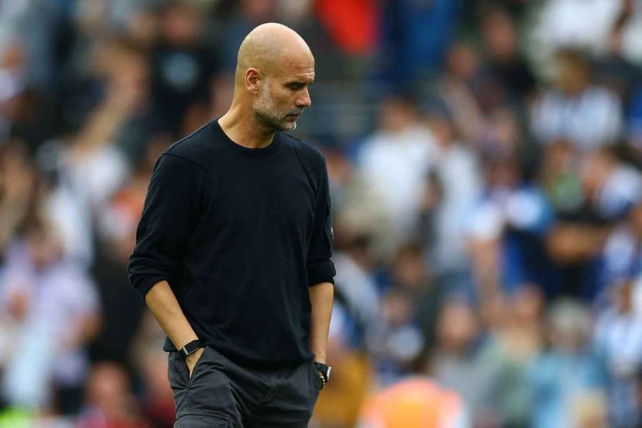 Pep Guardiola po porážce s Brightonem
