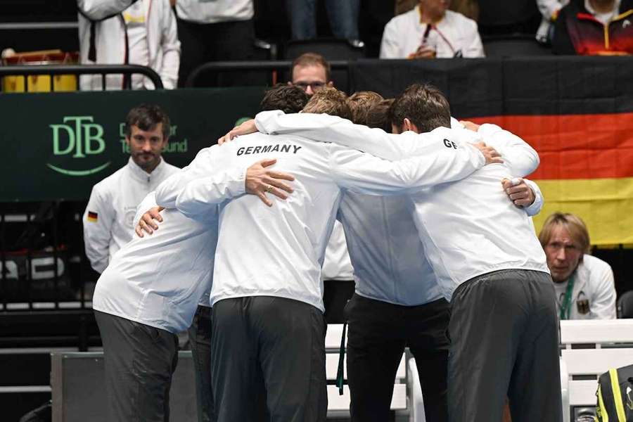 Das deutsche Team beim Davis Cup Qualifier im Januar.