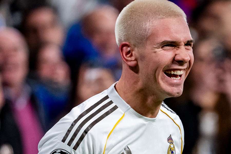 Mastantuono, tras marcar ante el Mónaco