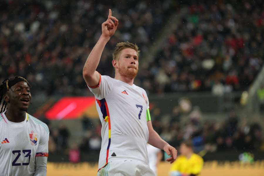 Kevin De Bruyne în tricoul naționalei Belgiei