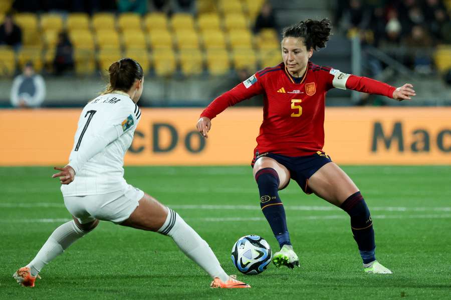 Ivana Andrés, durante un partido de España.