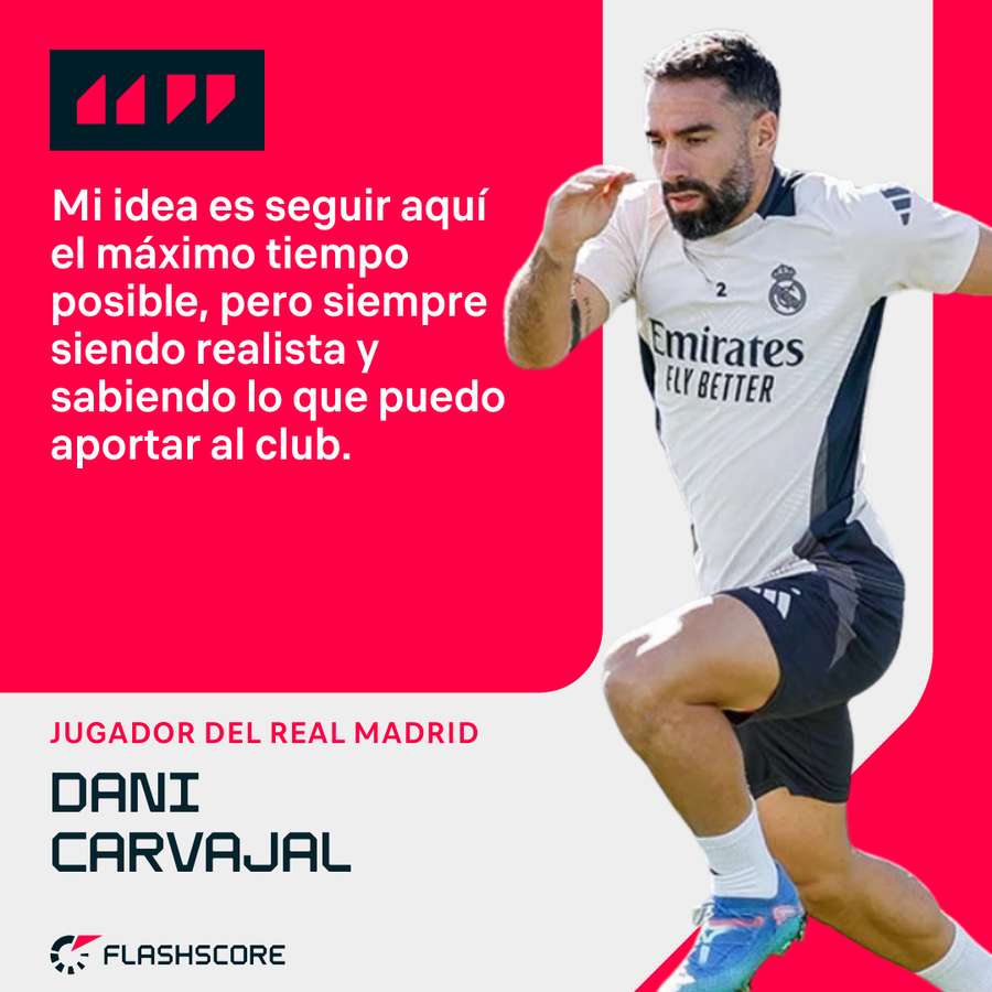 Las palabras de Carvajal sobre su renovación.