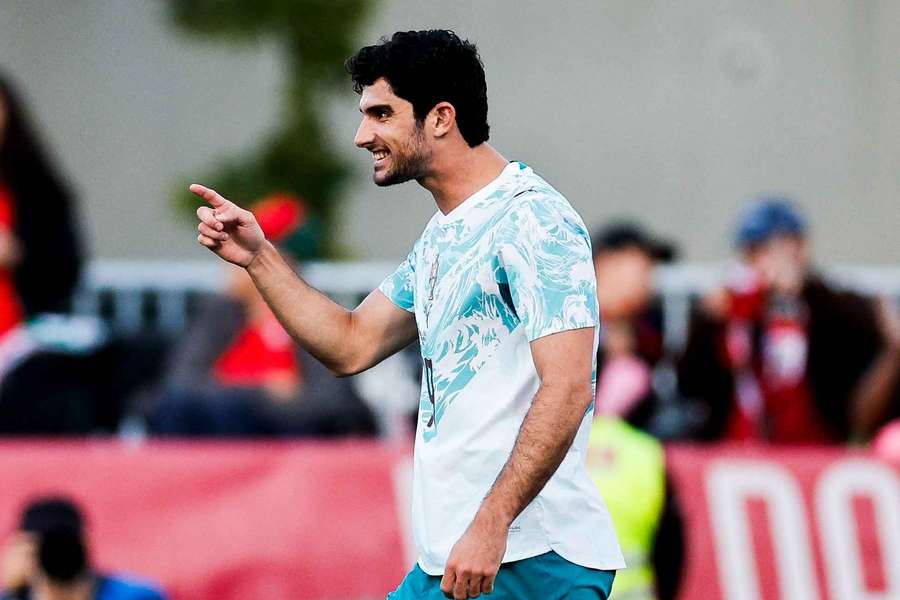 Gonçalo Guedes marcou no particular frente ao Chile Gonçalo Guedes marcou no particular frente ao Chile