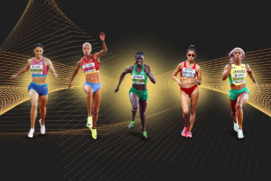 Confirmadas las cinco finalistas para Atleta Mundial Femenina de 2022