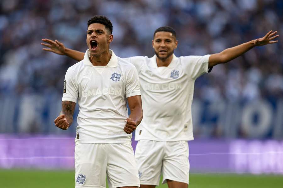 Luís Henrique festeja o seu golo contra o Nice