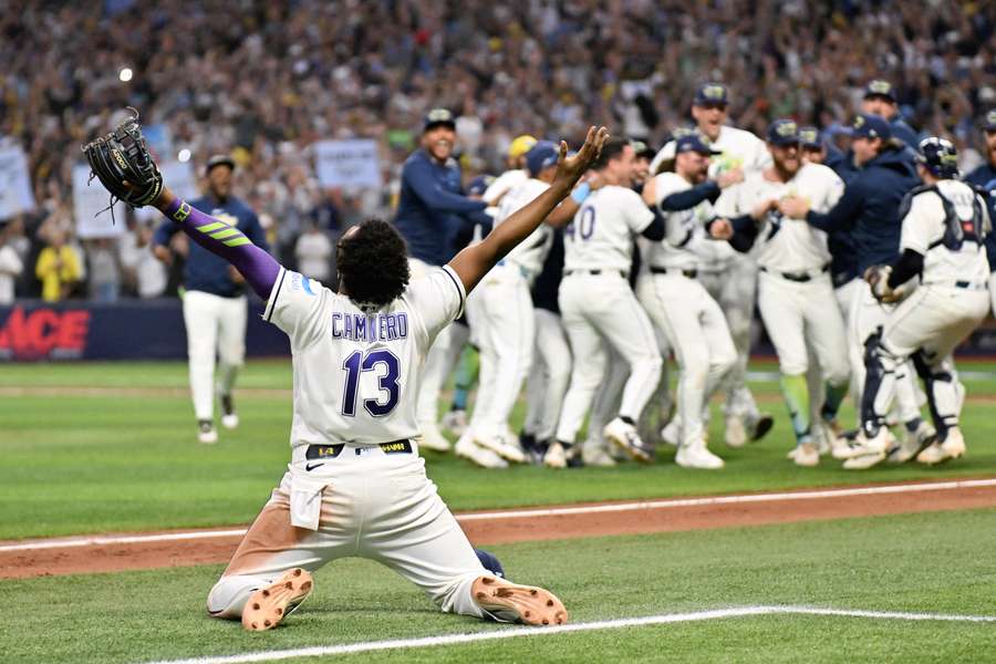 Baseballisté Tampy slaví postup do finále MLB.