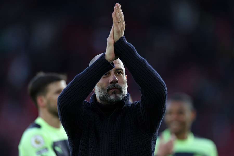 Guardiola après la victoire à Southampton ce samedi.