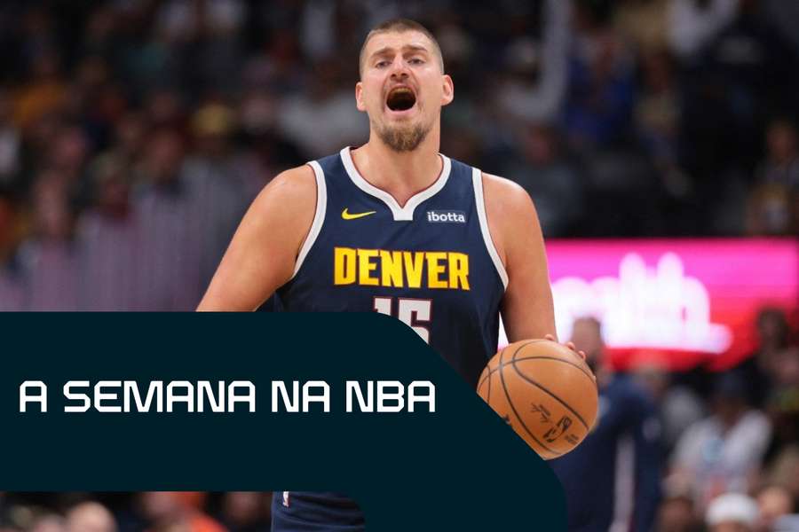 Nikola Jokić imparável, como é habitual. Nikola Jokić imparável, como é habitual.