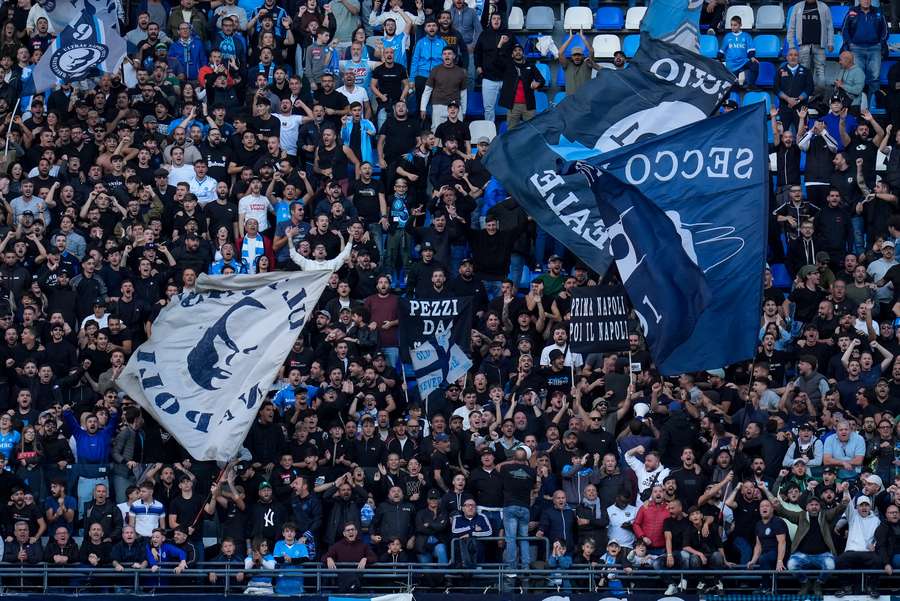 Des supporters du Napoli en Serie A.