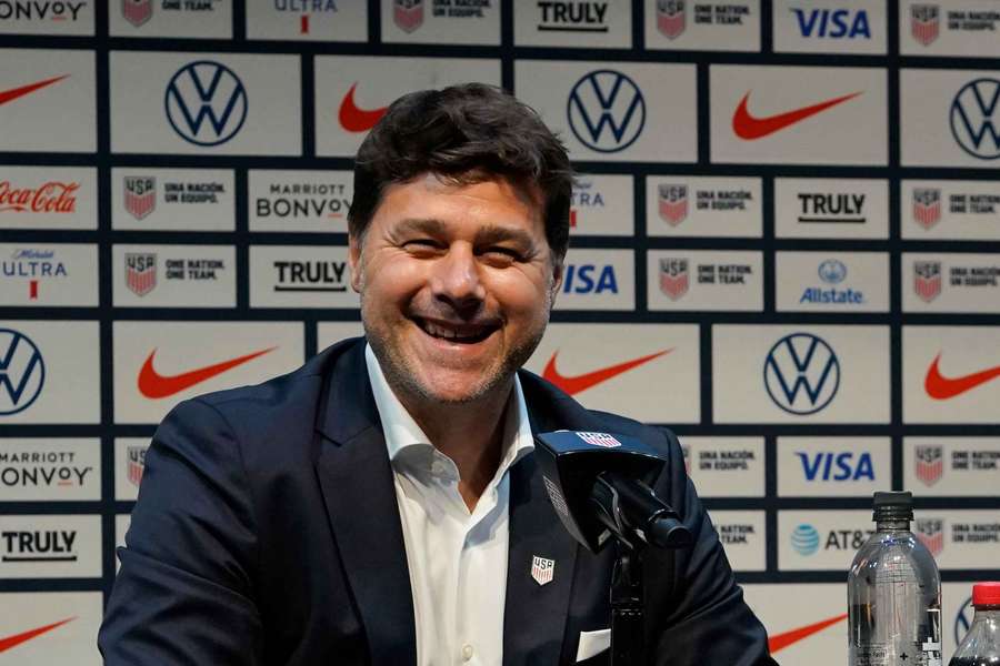 Pochettino op de persconferentie