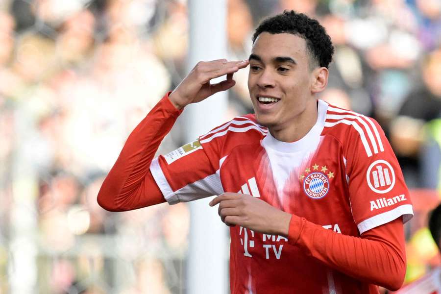 Jamal Musiala brachte den FC Bayern am Samstagabend in Führung.