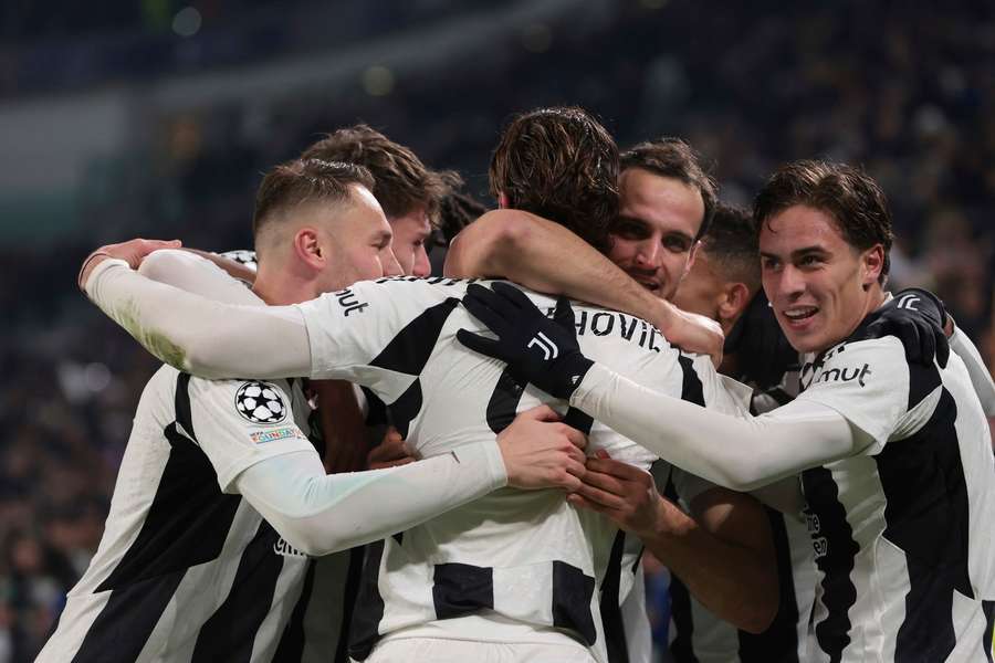 La gioia della Juventus