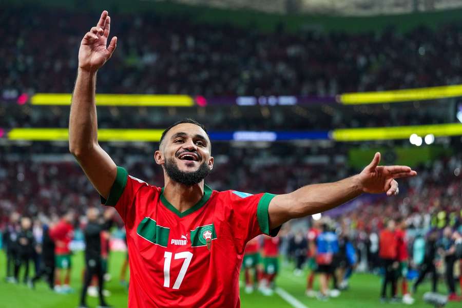 Sofiane Boufal oslavuje historický postup Maroka do semifinále. Bude sa tešiť aj v stredu večer?