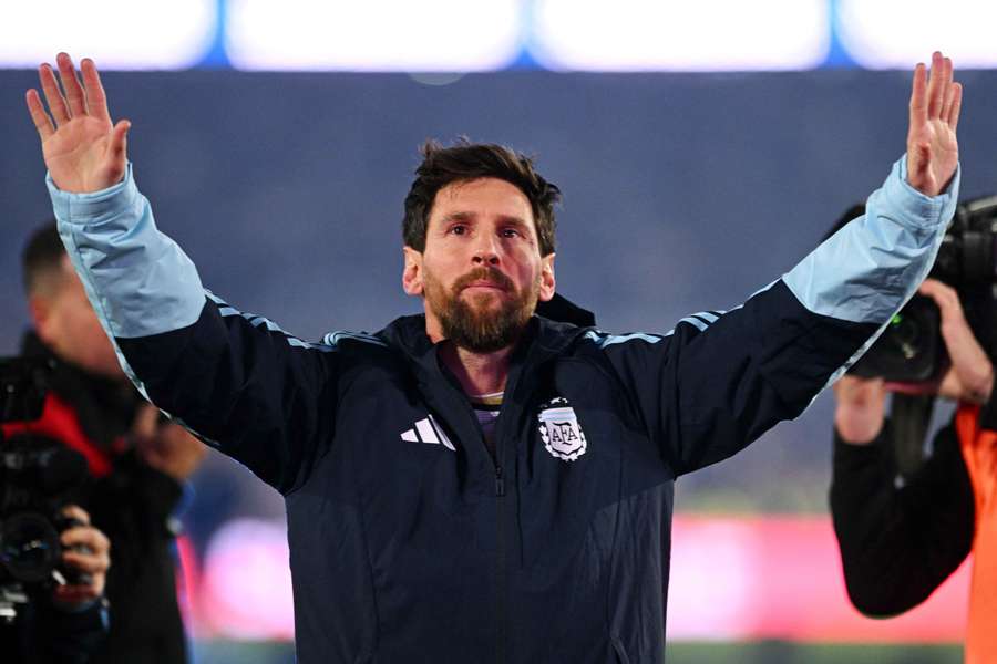 Leo Messi, durante su adiós a la selección argentina Leo Messi, durante su adiós a la selección argentina